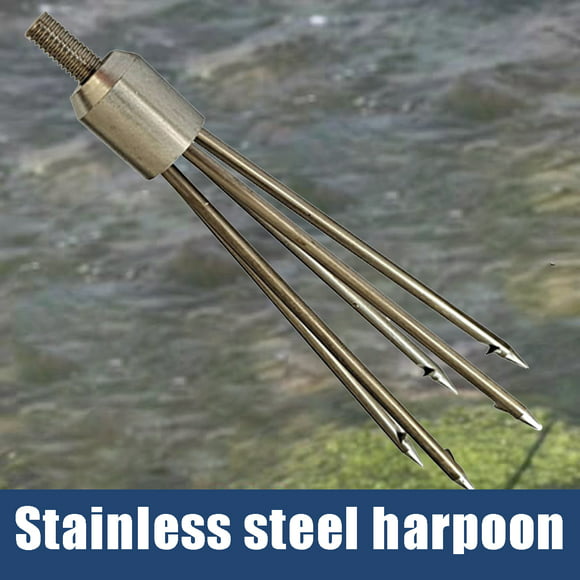 Head Ring Prong Spear Harpoon Rod Fish Dip Net Telescopic Bar Pole 1.5/1.7/1.9m